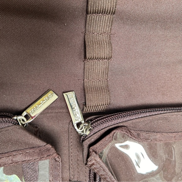 New W/O tag Milano Series Makeup Tote, foldable. Zipper sections keep all secure - Picture 4 of 5